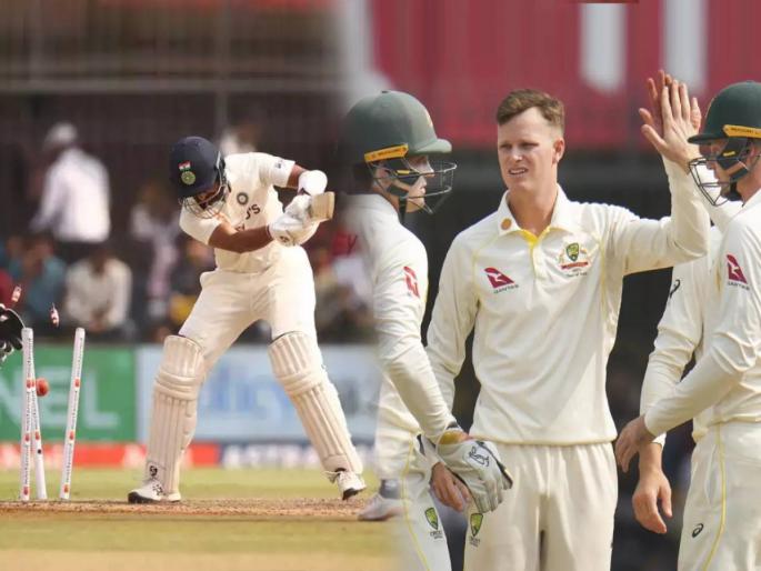 IND vs AUS 3rd Test Live Updates Team India all out on 109 runs in first innings as Australia spinners Matthew Kuhnemann takes 5 wikets Nathan Lyon also shines | IND vs AUS 3rd Test: मोठ्ठा 'गेम' झाला! ऑस्ट्रेलियन स्पिनर्सनेच घेतली 'टीम इंडिया'ची फिरकी! भारत १०९ धावांवर ALL OUT