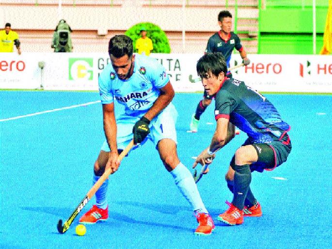 Asian hockey: India defeated Japan, defeated Japan 5-1 | आशियाई हॉकी : भारताने उडविला जपानचा धुव्वा, ५-१ गोलने केले पराभूत Asian hockey: India defeated Japan, defeated Japan 5-1 | आशियाई हॉकी : भारताने उडविला जपानचा धुव्वा, ५-१ गोलने केले पराभूत