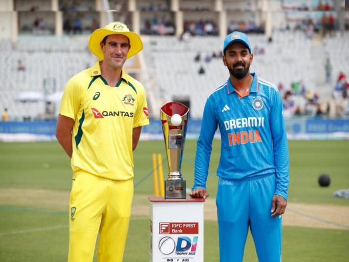 IND vs AUS 1st ODI Indian captain KL Rahul has won the toss and elected to bowl first | IND vs AUS : भारताने टॉस जिंकला! ऋतुराजची एन्ट्री; सिराजला विश्रांती तर शमीला संधी, पाहा प्लेइंग XI