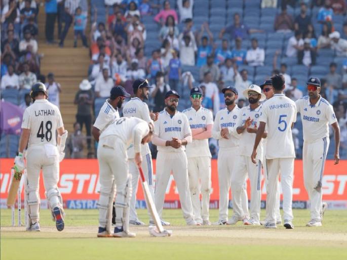 India vs New Zealand, 2nd Test Day 2 Stumps Tom Latham Fifty New Zealand lead by 301 runs | IND vs NZ : कॅप्टन Tom Latham ची बॅट तळपली; न्यूझीलंडनं घेतलीये ३०१ धावांची आघाडी