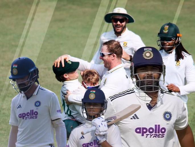 India vs South Africa 2nd Test Day 3 After KL Rahul Team India Lose 3 Wickets In 20 Balls Yashasvi Jaiswal Sai Sudharsan Dhruv Jurel Rishab Pant To Go 5 Down | IND vs SA : गुवाहाटीत द. आफ्रिकेचं “समदं ओकेमध्ये हाय…”; भारताचे 'शेर' पहिल्या डावात सपशेल ढेर!