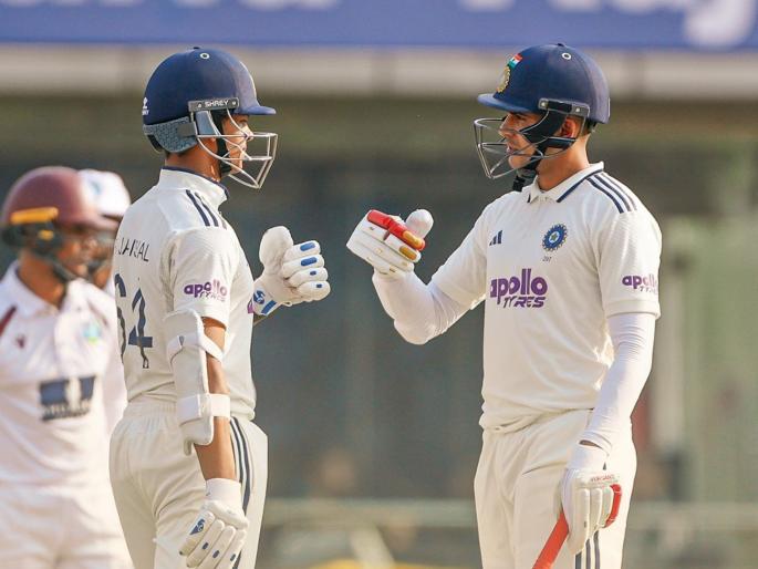 IND vs WI 2nd Test Day 1 Stumps Yashasvi Jaiswal dominates with 173 not out Sai Sudharsan Miss Century India Reach 318 for 2 | IND vs WI 2nd Test Day 1 Stumps: 'ओपनिंग डे'ला टीम इंडियाचा 'यशस्वी' शो! साई सुदर्शनही चमकला; पण...