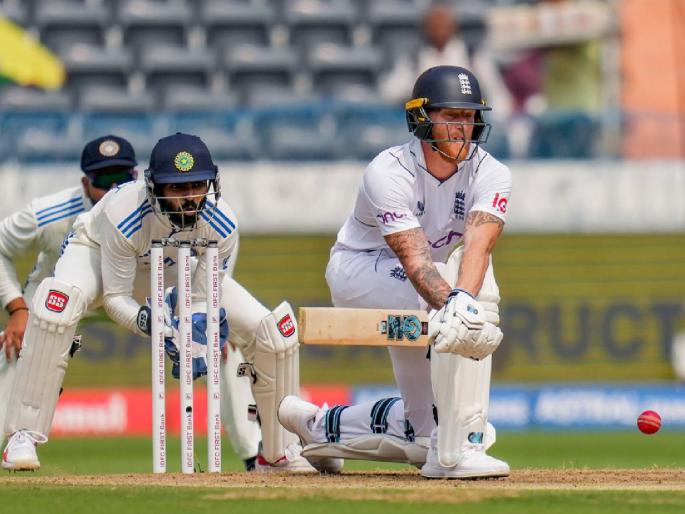 ind vs Eng 1st test match Rajiv Gandhi international Stadium live score board - Ravindra Jadeja & R Ashwin take 3 wickets each, 2 wickets for Axar patel, England all out on 246, Ben stokes half century   | IND vs ENG 1st Test Live Scorecard : भारतीयांनी घेतली 'फिरकी'! बेन स्टोक्सच्या शर्थीच्या प्रयत्नानंतर इंग्लंडची जबरदस्त वापसी