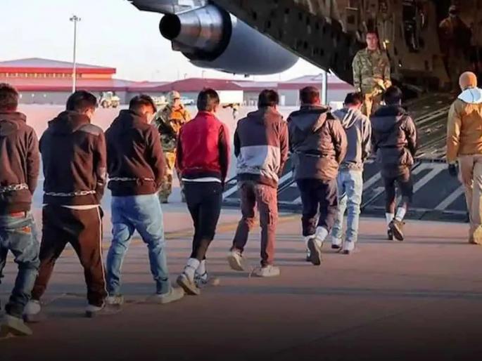 Major action against travel agents after expulsion of Indian infiltrators from US, 17 people booked, 3 arrested | अमेरिकेतून भारतीय घुसखोरांच्या हकालपट्टीनंतर ट्रॅव्हल एजंट्सवर मोठी कारवाई, १७ जणांवर गुन्हे, ३ अटकेत    Major action against travel agents after expulsion of Indian infiltrators from US, 17 people booked, 3 arrested | अमेरिकेतून भारतीय घुसखोरांच्या हकालपट्टीनंतर ट्रॅव्हल एजंट्सवर मोठी कारवाई, १७ जणांवर गुन्हे, ३ अटकेत