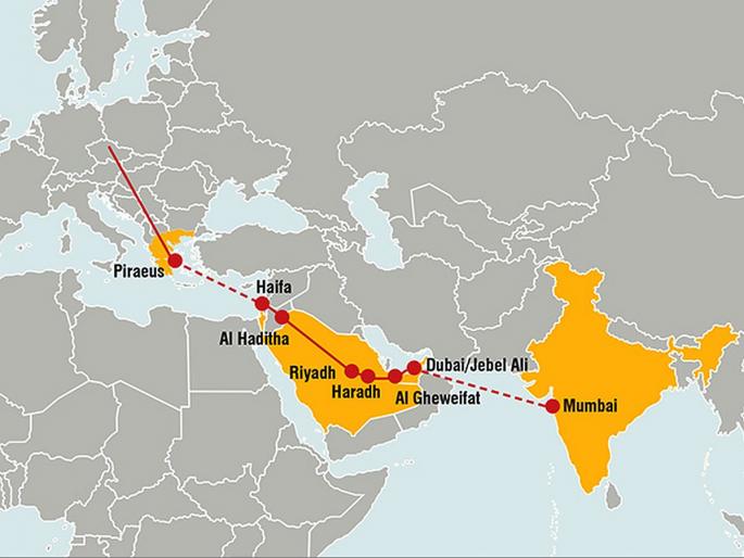 India gave a shock to China's strategy, India-Gulf-Europe Corridor broke the dominance of the dragon | चीनच्या रणनीतीला भारताने दिला धक्का, भारत-आखात-युरोप कॉरिडॉरने ड्रॅगनच्या वर्चस्वाला गेला तडा India gave a shock to China's strategy, India-Gulf-Europe Corridor broke the dominance of the dragon | चीनच्या रणनीतीला भारताने दिला धक्का, भारत-आखात-युरोप कॉरिडॉरने ड्रॅगनच्या वर्चस्वाला गेला तडा