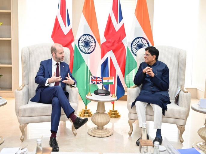 India-UK Free Trade Agreement: India, Britain step up trade talks amid US President Donald Trump tariff threats | डोनाल्ड ट्रम्प यांचा टॅरिफचा डाव उलटणार?; ब्रिटनसोबत पुन्हा चर्चा; भारताचा प्लॅन बी तयार India-UK Free Trade Agreement: India, Britain step up trade talks amid US President Donald Trump tariff threats | डोनाल्ड ट्रम्प यांचा टॅरिफचा डाव उलटणार?; ब्रिटनसोबत पुन्हा चर्चा; भारताचा प्लॅन बी तयार