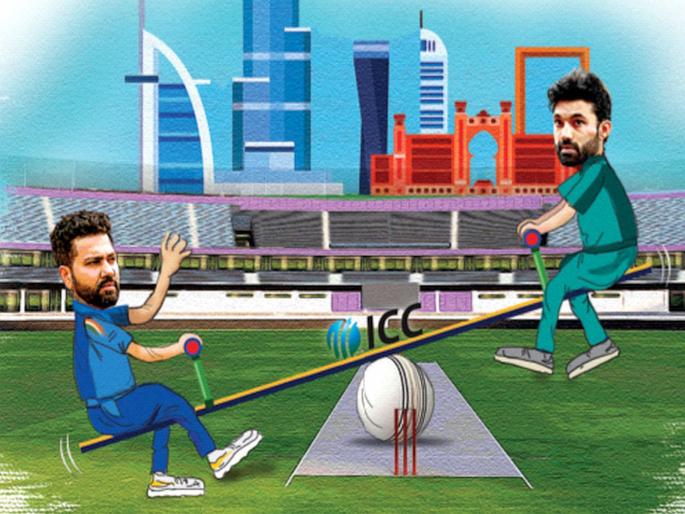 India's tough match against Pakistan! The traditional rivals will clash in Dubai today | चॅम्पियन्स ट्राॅफी : भारताचे पाकिस्तानविरुद्ध पारडे जड! पारंपरिक प्रतिस्पर्धी आज दुबईच्या मैदानात भिडणार