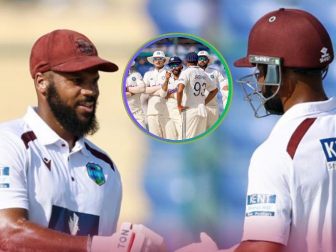 India vs West Indies 2nd Test Day 3 Stumps John Campbell and Shai Hope steady the ship with 100 Run Stand West Indies 173 for 2 | IND vs WI 2nd Test Day 3 Stumps : फॉलोऑनची नामुष्की ओढावल्यावर या दोघांची बॅट तळपली, अन्...