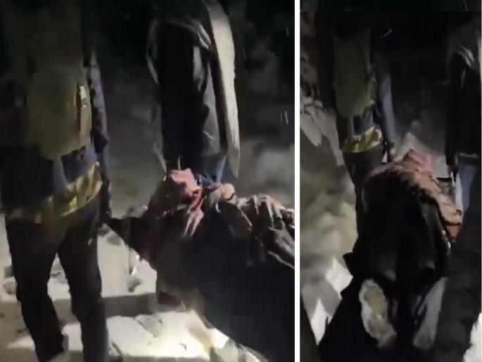 Kupwara, jammu kashmir: Vilgam Army Camp on Saturday rescued a pregnant woman amid heavy snowfall | VIDEO: भारतीय सैन्याला सलाम! भीषण बर्फवृष्टीत 8 KM चालत वाचवले गरोदर महिलेचे प्राण Kupwara, jammu kashmir: Vilgam Army Camp on Saturday rescued a pregnant woman amid heavy snowfall | VIDEO: भारतीय सैन्याला सलाम! भीषण बर्फवृष्टीत 8 KM चालत वाचवले गरोदर महिलेचे प्राण