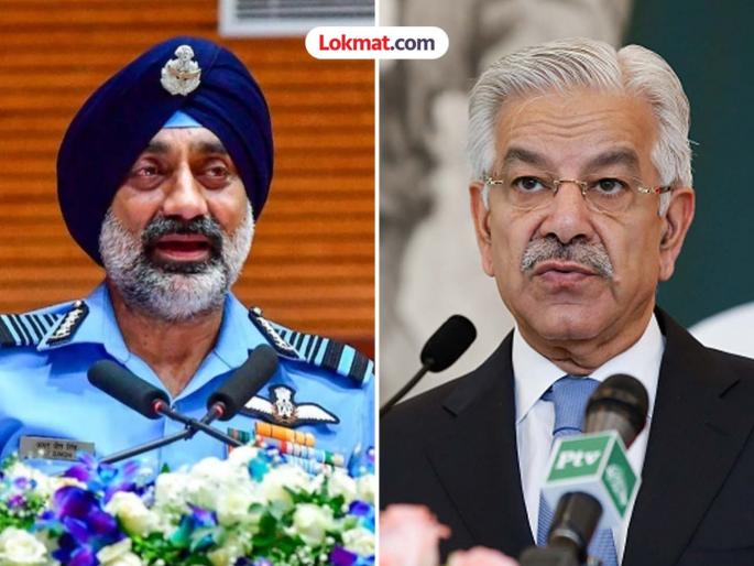 'India shot down 5 fighter jets'; Pakistan's reaction, Defence Minister Asif said... | 'भारताने ५ फायटर जेट पाडले'; पाकिस्तानचा थयथयाट, संरक्षण मंत्री आसिफ म्हणाले...