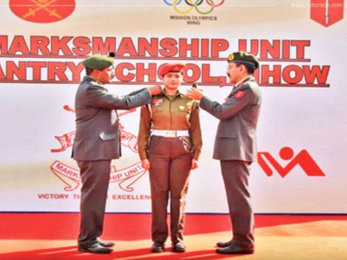 Preeti Rajak became the first Subhadar in the Army | प्रीती रजक बनल्या लष्करातील पहिल्या सुभेदार