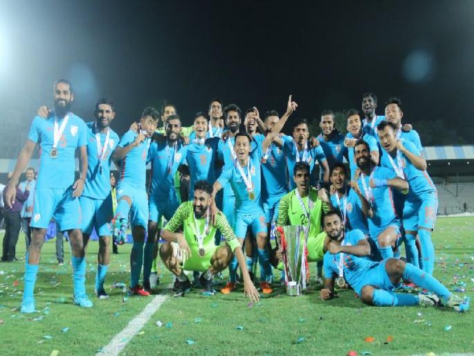 India win Intercontinental Cup | इंटरकॉन्टिनेंटल कप : भारतानेच राखले वर्चस्व India win Intercontinental Cup | इंटरकॉन्टिनेंटल कप : भारतानेच राखले वर्चस्व