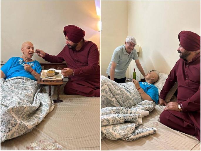 Indian former cricketer and Congress leader Navjot Singh Sidhu is currently facing mental problems and his wife Dr. Navjot Kaur Sidhu has cancer | "घाव बरा झालाय पण...", कॅन्सरशी लढत असलेल्या डॉक्टर पत्नीला 'आधार' देताना सिद्धू भावुक   Indian former cricketer and Congress leader Navjot Singh Sidhu is currently facing mental problems and his wife Dr. Navjot Kaur Sidhu has cancer | "घाव बरा झालाय पण...", कॅन्सरशी लढत असलेल्या डॉक्टर पत्नीला 'आधार' देताना सिद्धू भावुक