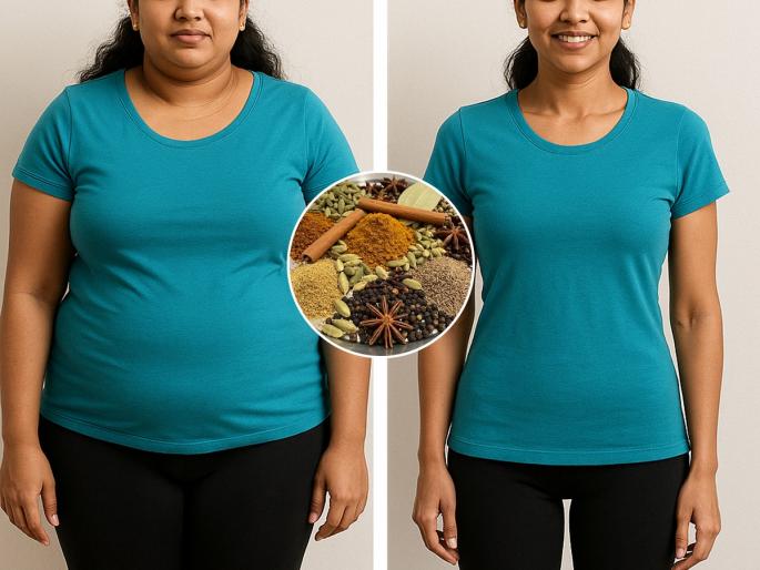 4 Indian Spices That Melt Belly, Waist & Hip Indian spices to burn belly fat spices for weight loss in hips and waist best Indian spices for fat loss | स्वयंपाकघरातील ४ मसाले करतील जादूई फॅटलॉस, चरबी गायब होताच सगळे विचारतील सिक्रेट काय...