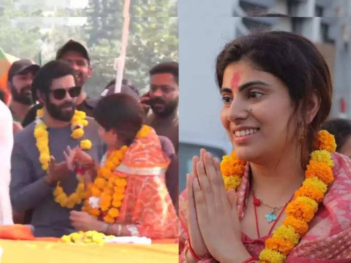 Indian team cricketer Ravindra Jadeja's wife Rivaba Jadeja has been elected as an MLA from Jamnagar North constituency of Gujarat Legislative Assembly   | Rivaba Jadeja: पत्नी रिवाबा झाली 'आमदार', क्रिकेटनंतर रवींद्र जडेजाही घेणार भाजपचा झेंडा? Indian team cricketer Ravindra Jadeja's wife Rivaba Jadeja has been elected as an MLA from Jamnagar North constituency of Gujarat Legislative Assembly   | Rivaba Jadeja: पत्नी रिवाबा झाली 'आमदार', क्रिकेटनंतर रवींद्र जडेजाही घेणार भाजपचा झेंडा?