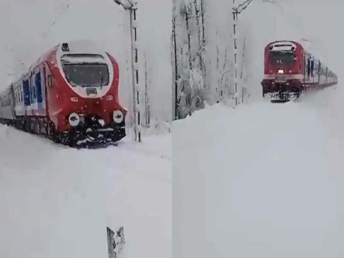 Jammu Kashmir snowfall Video : This is not Switzerland but India; Railway Minister Ashwini Vaishnav shared an adorable video | Video : हे स्वित्झर्लंड नाही तर भारत आहे; रेल्वेमंत्र्यांनी शेअर केला मनमोहक व्हिडिओ... Jammu Kashmir snowfall Video : This is not Switzerland but India; Railway Minister Ashwini Vaishnav shared an adorable video | Video : हे स्वित्झर्लंड नाही तर भारत आहे; रेल्वेमंत्र्यांनी शेअर केला मनमोहक व्हिडिओ...
