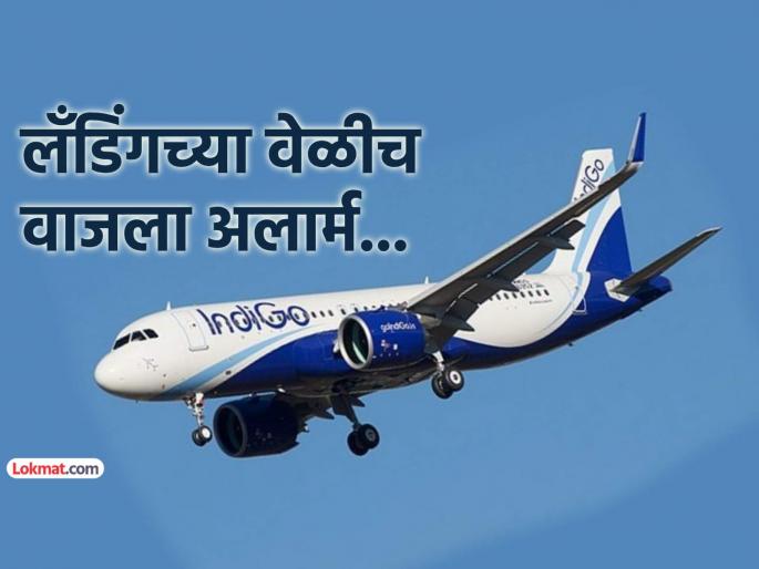 IndiGo flight 6E 813 operating from Goa to Indore on 21 July 2025 reported a technical snag just before landing 'carriage warning' alarm | गोव्याहून इंदूरला येणाऱ्या इंडिगो विमानाचे आपत्कालीन लँडिंग, १४० जण करत होते प्रवास IndiGo flight 6E 813 operating from Goa to Indore on 21 July 2025 reported a technical snag just before landing 'carriage warning' alarm | गोव्याहून इंदूरला येणाऱ्या इंडिगो विमानाचे आपत्कालीन लँडिंग, १४० जण करत होते प्रवास