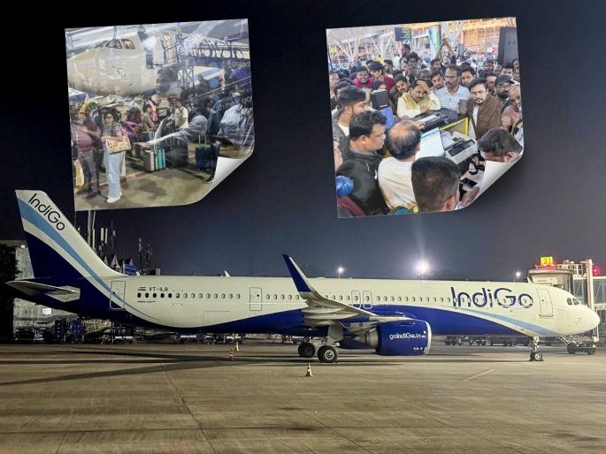 Not IndiGo, Indi-No-Go! 1,000 flights a day, more than 2,000 flights cancelled in 3 days | इंडिगो नव्हे, इंडि-नो-गो! दिवसभरात १ हजार उड्डाणे, ३ दिवसांत २ हजारांपेक्षा जास्त विमानसेवा रद्द Not IndiGo, Indi-No-Go! 1,000 flights a day, more than 2,000 flights cancelled in 3 days | इंडिगो नव्हे, इंडि-नो-गो! दिवसभरात १ हजार उड्डाणे, ३ दिवसांत २ हजारांपेक्षा जास्त विमानसेवा रद्द