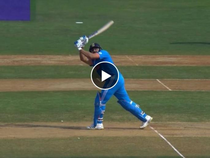 ICC ODI World Cup IND vs NZ Semi Final Live : Rohit Sharma becomes the FIRST ever cricketer to hit 50 sixes in the history of World Cup, Video  | रोहित शर्माचा वर्ल्ड रेकॉर्ड! वर्ल्ड कपमध्ये भीमपराक्रम करणारा जगातला पहिला फलंदाज, Video