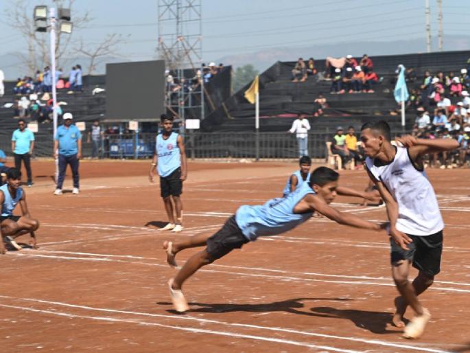 State Championship Kho-kho Tournament: Osmanabad, Pune, Thane, Mumbai, Sangli Knockout | कुमार-मुली राज्य अजिंक्यपद खोखो स्पर्धा : उस्मानाबाद, पुणे, ठाणे, मुंबई, सांगली बाद फेरीत