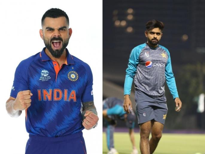 ICC T20 World Cup 2021 Ind vs Pak Live updates : Pakistan won the toss and decided to bowl first, know both team playing Xi | T20 World Cup 2021 Ind vs Pak Live Score: पाकिस्तानच्या बाजूनं नाणेफेकीचा कौल लागला, विराट कोहलीनं तगडा संघ मैदानावर उतरवला