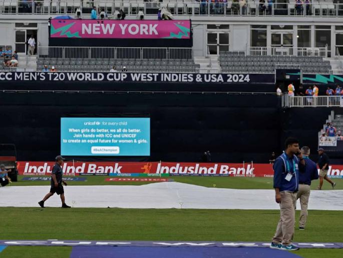 icc T20 World Cup 2024 live T20 int cricket match ind vs Pak scorecard online - We have great news.  toss at 8.00pm, and the match will begin at 8.30pm  | T20 World Cup 2024 IND vs PAK Live Match : पाऊस थांबला, खेळपट्टीची पाहणी झाली! सामन्याची वेळ अन् किती षटकांची मॅच तेही ठरलं