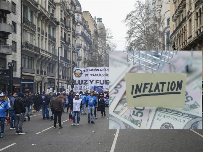 Volcano of inflation has erupted in Argentina, inflation rate is close to 100 percent, interest rate is 75 percent, three finance ministers have changed within a month. | या देशात फुटला महागाईचा ज्वालामुखी, महागाई दर १००टक्क्यांजवळ, तर व्याजदर ७५ टक्क्यांवर, महिनाभरात बदलले तीन वित्तमंत्री  Volcano of inflation has erupted in Argentina, inflation rate is close to 100 percent, interest rate is 75 percent, three finance ministers have changed within a month. | या देशात फुटला महागाईचा ज्वालामुखी, महागाई दर १००टक्क्यांजवळ, तर व्याजदर ७५ टक्क्यांवर, महिनाभरात बदलले तीन वित्तमंत्री