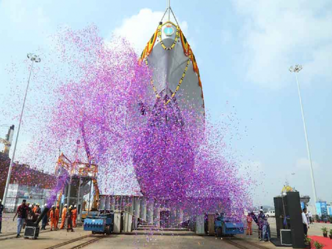 INS Arnala: Stealth Warship; INS Arnala Joins Navy, See Photos... | INS Arnala: शत्रुच्या नजरेत न येणारी 'सायलेंट शिप'; नौसेनेत सामील झाली INS अर्नाला, पाहा Photos...