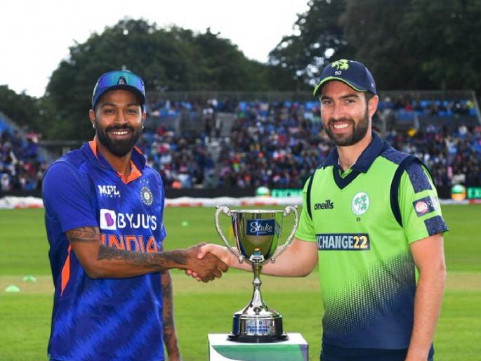 India vs Ireland 1st T20I : India Vs Ireland 1st T20I Match starts at 11.20 pm IST, 12 overs per side | India vs Ireland 1st T20I: पाऊस थांबला, सामना सुरू करण्याची वेळ ठरली; पण षटकांची संख्या घटली... 