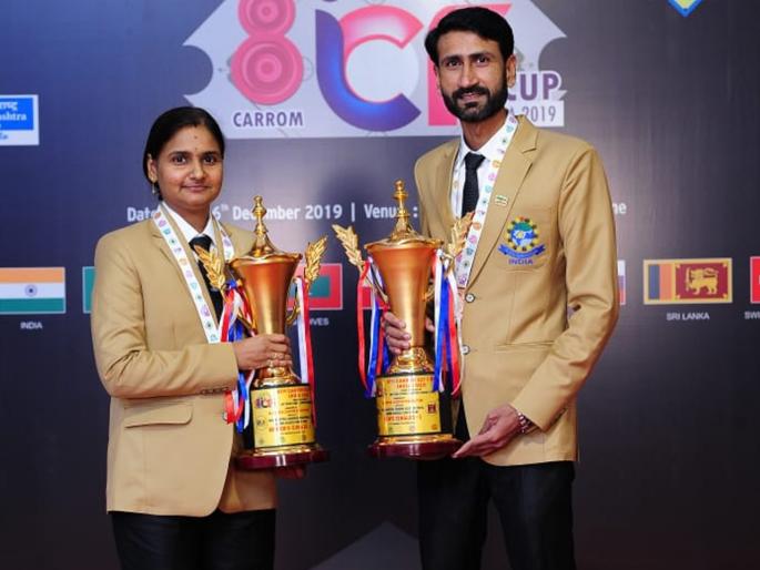World Champion Prashant more loss in final; Irshad Sahamad won title in 8th international carrom tournament | विश्वविजेत्या प्रशांतचा पराभव; इर्शाद अहमदने जिंकला किताब World Champion Prashant more loss in final; Irshad Sahamad won title in 8th international carrom tournament | विश्वविजेत्या प्रशांतचा पराभव; इर्शाद अहमदने जिंकला किताब