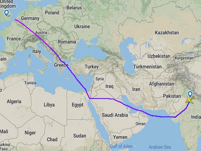 After Pakistan, Iran's airspace is also closed; Flights to India will have to fly through Saudi airspace | पाकिस्ताननंतर इराणचे हवाई क्षेत्रही बंद; विमानांना सौदीच्या आकाशातून जावे लागणार  After Pakistan, Iran's airspace is also closed; Flights to India will have to fly through Saudi airspace | पाकिस्ताननंतर इराणचे हवाई क्षेत्रही बंद; विमानांना सौदीच्या आकाशातून जावे लागणार