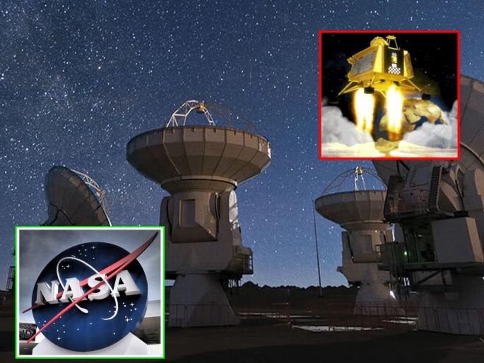 NASA and ESA turned all of its antennas toward the moon; If Chandrayaan-3 goes out of ISRO's coverage while landing vikram lander | नासा अन् इसाने आपले सर्व अँटेना चंद्राकडे वळविले; चंद्रयान-३ इस्त्रोच्या कव्हरेजबाहेर गेले तर... NASA and ESA turned all of its antennas toward the moon; If Chandrayaan-3 goes out of ISRO's coverage while landing vikram lander | नासा अन् इसाने आपले सर्व अँटेना चंद्राकडे वळविले; चंद्रयान-३ इस्त्रोच्या कव्हरेजबाहेर गेले तर...