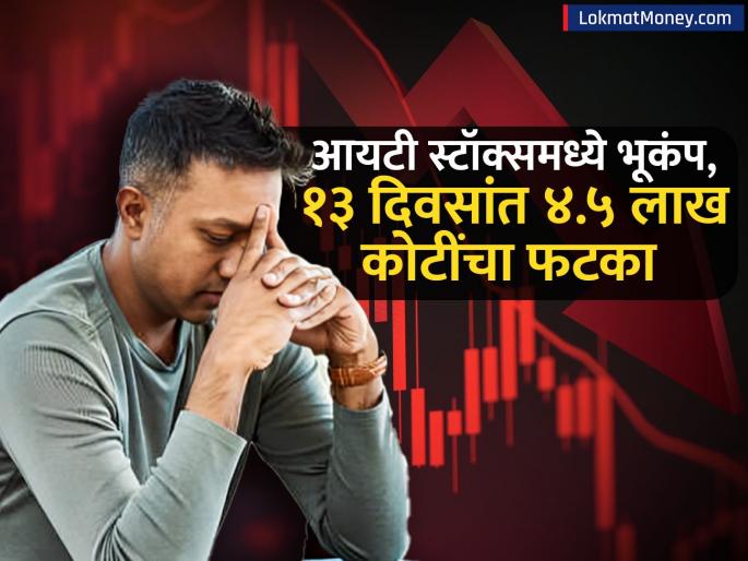 IT Stocks Crash Earthquake in IT stocks 4 5 lakh crore hit in 13 days will AI affect your earnings | IT स्टॉक्समध्ये भूकंप! १३ दिवसांत ४.५ लाख कोटींचा फटका, AI तुमची कमाई खाणार का? IT Stocks Crash Earthquake in IT stocks 4 5 lakh crore hit in 13 days will AI affect your earnings | IT स्टॉक्समध्ये भूकंप! १३ दिवसांत ४.५ लाख कोटींचा फटका, AI तुमची कमाई खाणार का?
