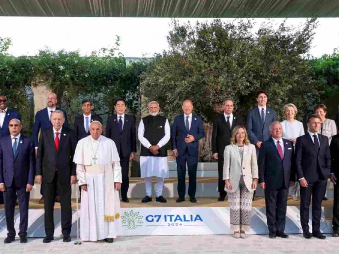 PM Narendra Modi nailed it by center of attraction at g7 summit viral photo with world leaders become talk of the town | भारत G7 परिषदेचा सदस्य नाही, तरीही PM मोदी केंद्रस्थानी! जागतिक पटलावर काय आहे अर्थ?