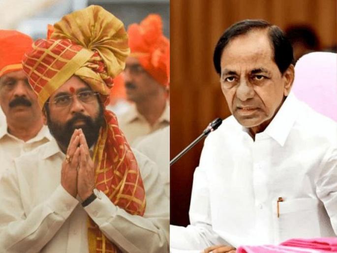 'His party split in Delhi, he should manage it'; CM Eknath Shinde's statement on KCR maharashtra visit | 'दिल्लीत त्यांचा पक्ष फुटला, ते त्यांनी सांभाळावं'; केसीआर यांच्या दौऱ्यावर CM शिंदेंचं विधान 'His party split in Delhi, he should manage it'; CM Eknath Shinde's statement on KCR maharashtra visit | 'दिल्लीत त्यांचा पक्ष फुटला, ते त्यांनी सांभाळावं'; केसीआर यांच्या दौऱ्यावर CM शिंदेंचं विधान