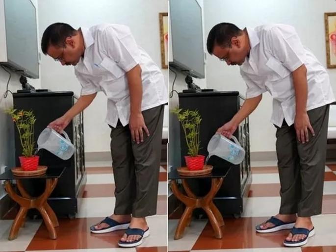 Two images of delhi cm arvind kejriwal tweeple spotting the difference | शोधा म्हणजे सापडेल! केजरीवालांच्या 'या' दोन फोटोंमधील १० फरक ओळखून दाखवा Two images of delhi cm arvind kejriwal tweeple spotting the difference | शोधा म्हणजे सापडेल! केजरीवालांच्या 'या' दोन फोटोंमधील १० फरक ओळखून दाखवा