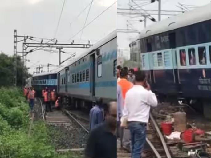 Indore- Jabalpur Overnight Express derailed in Jabalpur, Madhya Pradesh, No casualties, injuries reported | मध्यप्रदेशात जबलपूरमध्ये रेल्वे अपघात, सोमनाथ एक्स्प्रेसचे दोन डबे रुळावरून घसरले Indore- Jabalpur Overnight Express derailed in Jabalpur, Madhya Pradesh, No casualties, injuries reported | मध्यप्रदेशात जबलपूरमध्ये रेल्वे अपघात, सोमनाथ एक्स्प्रेसचे दोन डबे रुळावरून घसरले