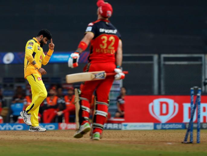 IPL 2021, RCB vs CSK, Live: Ravindra Jadeja winning the battle against RCB, CSK won by 69 runs | IPL 2021, RCB vs CSK, Live : रवींद्र जडेजाचा RCBवर एकहाती विजय; CSKचा एकच वाघ विराट कोहलीवर पडला भारी