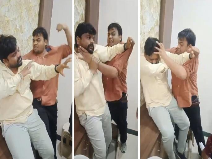 Congress worker who complained about crusher was beaten up by BJP workers in Tehsil office of Jafrabad | खडी क्रशरची तक्रार करणाऱ्या काँग्रेस कार्यकर्त्यास भाजपच्या कार्यकर्त्यांची मारहाण Congress worker who complained about crusher was beaten up by BJP workers in Tehsil office of Jafrabad | खडी क्रशरची तक्रार करणाऱ्या काँग्रेस कार्यकर्त्यास भाजपच्या कार्यकर्त्यांची मारहाण