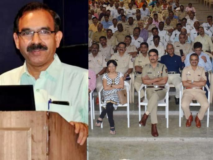 Lessons of 'Diet' given to Dixit Guruji by the police | पोटाचा घेर कमी करण्यासाठी दीक्षित गुरूजींनी दिले पोलिसांना ‘डायट’चे धडे Lessons of 'Diet' given to Dixit Guruji by the police | पोटाचा घेर कमी करण्यासाठी दीक्षित गुरूजींनी दिले पोलिसांना ‘डायट’चे धडे