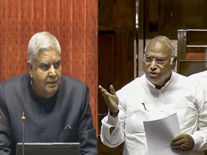congress mallikarjun kharge replied vice president jagdeep dhankhar in rajya sabha over neet and net paper leak issue | RSS सदस्य असणे गुन्हा आहे का?; उपराष्ट्रपतींचा सवाल, मल्लिकार्जुन खरगे म्हणाले, “मनुवादी...”