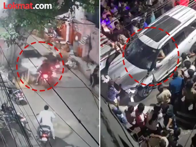 High speed car wreaks havoc in Jaipur crushes 9 people 3 die on the spot | जयपूरमध्ये व्यावसायिकाने ९ जणांना चिरडले; दारू पिऊन पळवली ७ किमी गाडी, पोलिसांच्या गाड्याही सोडल्या नाही High speed car wreaks havoc in Jaipur crushes 9 people 3 die on the spot | जयपूरमध्ये व्यावसायिकाने ९ जणांना चिरडले; दारू पिऊन पळवली ७ किमी गाडी, पोलिसांच्या गाड्याही सोडल्या नाही