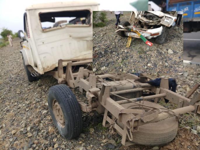 Accident: accident in Jalgaon! The truck hit two pickup vehicles, five people Death | Accident: जळगावात भीषण अपघात! ट्रकची दोन पिकअप वाहनांना धडक, चार जणांचा मृत्यू Accident: accident in Jalgaon! The truck hit two pickup vehicles, five people Death | Accident: जळगावात भीषण अपघात! ट्रकची दोन पिकअप वाहनांना धडक, चार जणांचा मृत्यू