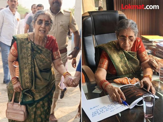 Narendra Modi's wife Jashodaben Modi visits Lohara | नरेंद्र मोदींच्या पत्नी जसोदाबेन मोदी यांची लोहारा येथे भेट