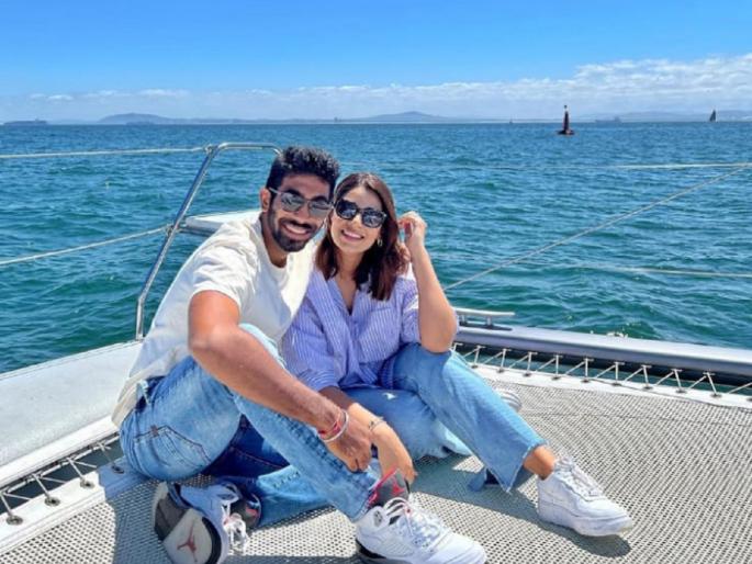 Jasprit Bumrah's wife sanjana ganesan gave reply to the person who troll them | Jasprit Bumrah: जसप्रीत बुमराहला ट्रोल करणाऱ्या व्यक्तीला पत्नी संजनाने दिले सणसणीत प्रत्युत्तर