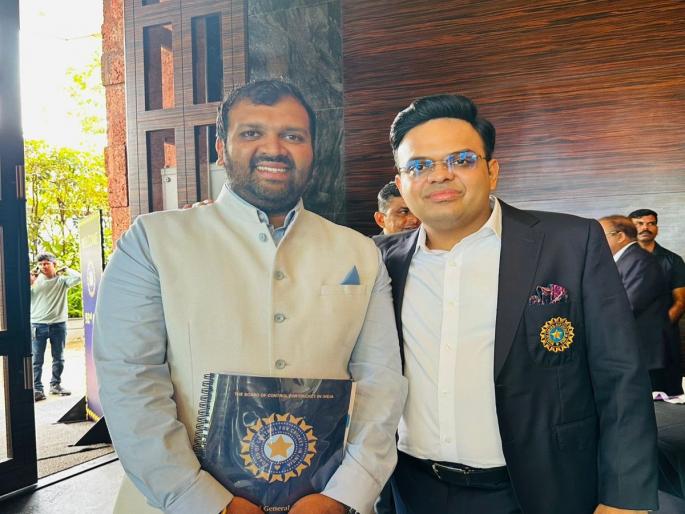 BCCI Annual General Meeting held in Goa; Jai Shah's assurance of full cooperation regarding the stadium | बीसीसीआयची वार्षिक सर्वसाधारण सभा गोव्यात पार पडली; स्टेडीयमविषयी पूर्ण सहकार्य करण्याचे जय शहांचे आश्वासन BCCI Annual General Meeting held in Goa; Jai Shah's assurance of full cooperation regarding the stadium | बीसीसीआयची वार्षिक सर्वसाधारण सभा गोव्यात पार पडली; स्टेडीयमविषयी पूर्ण सहकार्य करण्याचे जय शहांचे आश्वासन