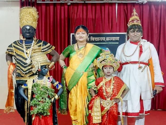 On the occasion of Ashadhi Ekadashi, Newan Vidyalaya drew Dindi in kalyan | आषाढी एकादशीनिमित्त नूतन विद्यालयाने काढली दिंडी