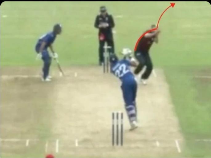 Ball goes for six after hitting bowler’s head | Video : बॉलरच्या डोक्यावर चेंडू आदळून सिक्स, न्यूझीलंड सलामीवीराचा अविश्वसनीय शॉट