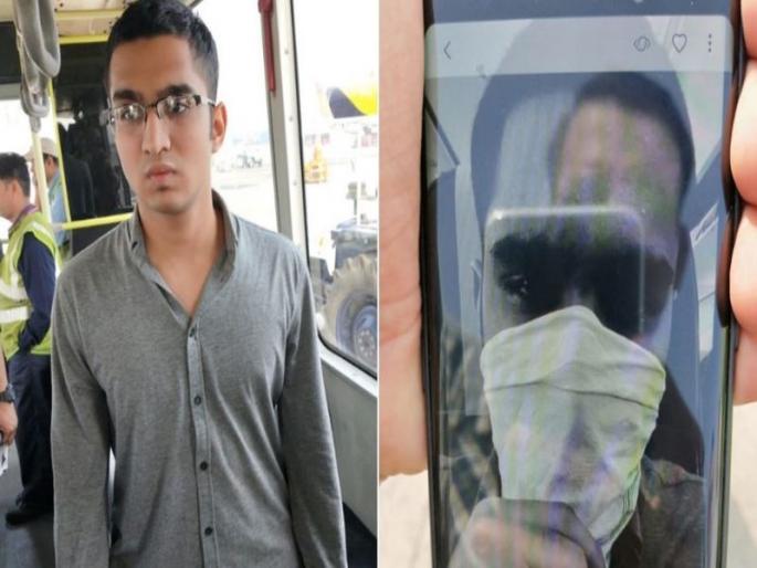 Big disaster survived! Detained by the youth who took the plane on the plane to bring the explosion | मोठा अनर्थ टळला! विमानात फोनवर स्फोट घडवून आणण्याबाबत बोलणाऱ्या तरुणास घेतले ताब्यात   Big disaster survived! Detained by the youth who took the plane on the plane to bring the explosion | मोठा अनर्थ टळला! विमानात फोनवर स्फोट घडवून आणण्याबाबत बोलणाऱ्या तरुणास घेतले ताब्यात