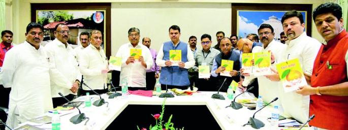 Publication at the hands of Chief Minister of 'Districts Nagpur' book | ‘जिल्हे नागपूर’ पुस्तिकेचे मुख्यमंत्र्यांच्या हस्ते प्रकाशन Publication at the hands of Chief Minister of 'Districts Nagpur' book | ‘जिल्हे नागपूर’ पुस्तिकेचे मुख्यमंत्र्यांच्या हस्ते प्रकाशन